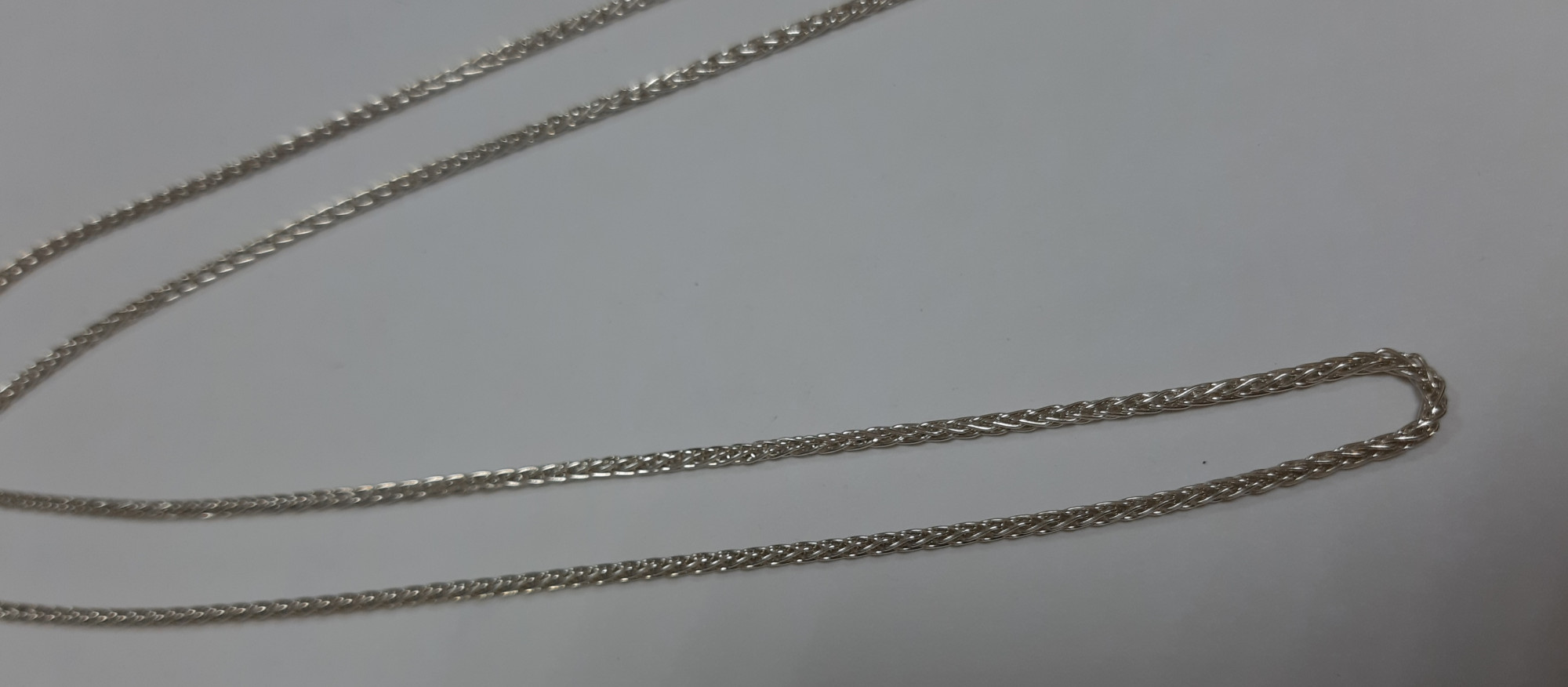 Серебряная цепь с плетением Колосок (30520524) 2