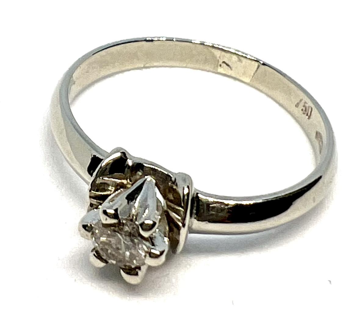 Кольцо из белого золота с бриллиантом (-ми) (28228836)  6
