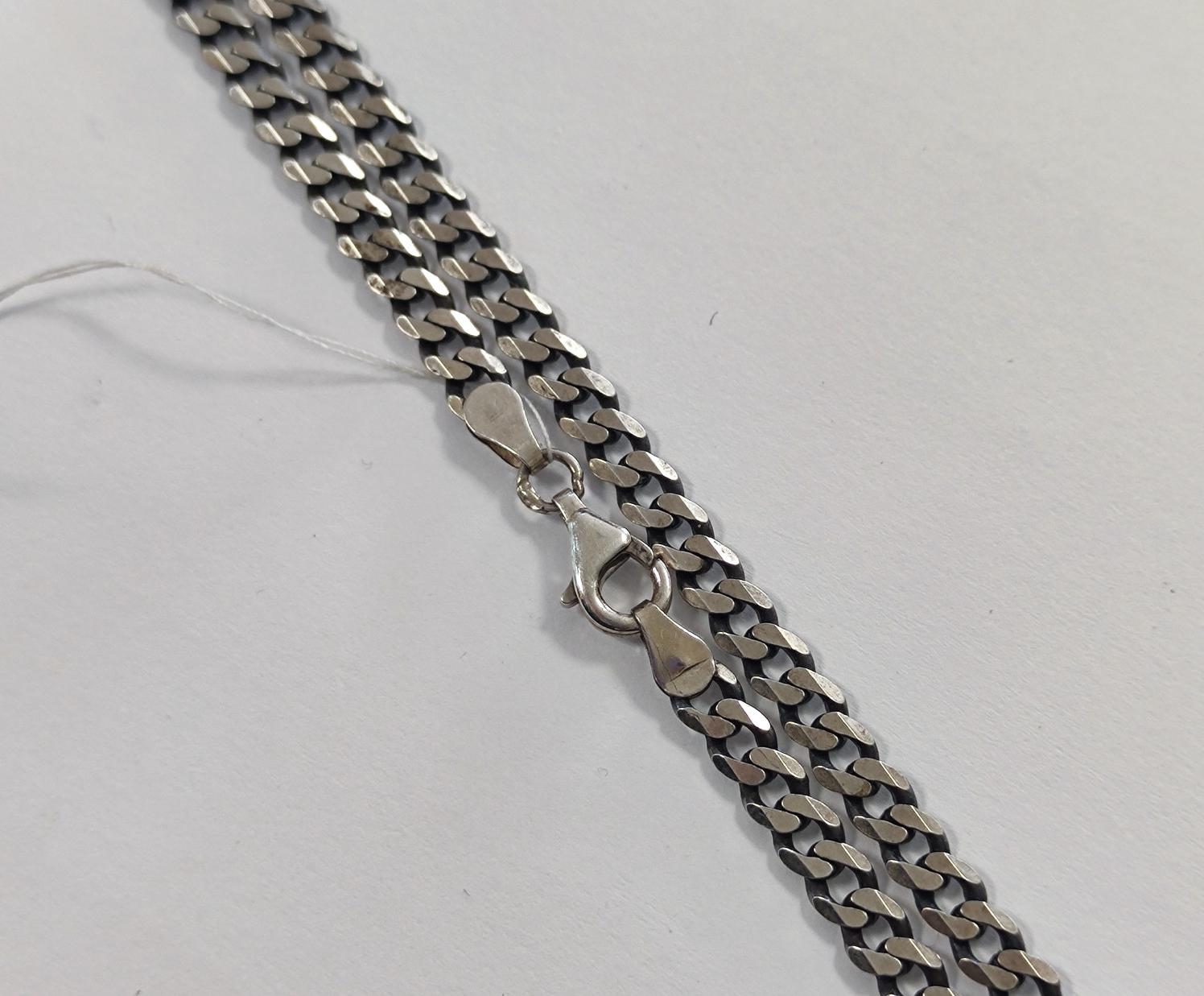 Срібний ланцюг із плетінням Панцирне (33537865) 0