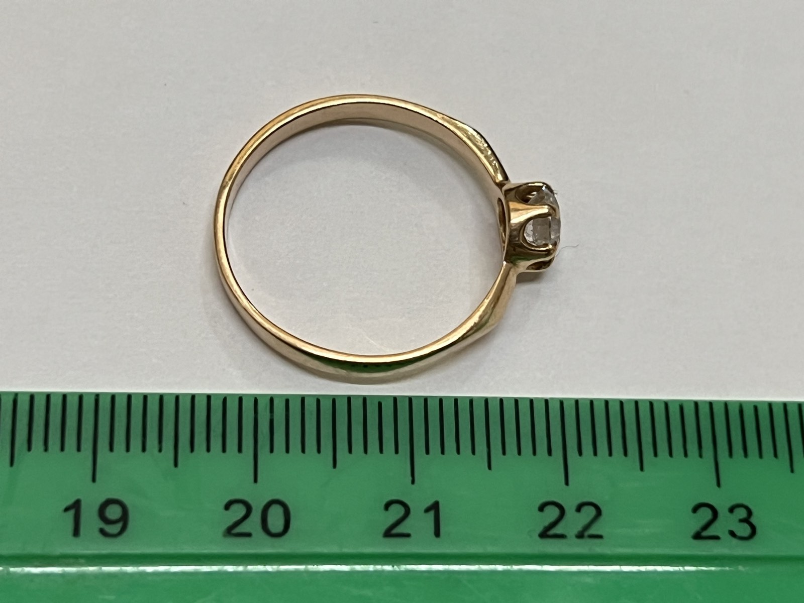 Кольцо из красного золота с цирконием (32218156) 2
