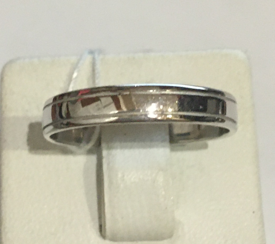 Обручальное кольцо из белого золота (15872700) 0
