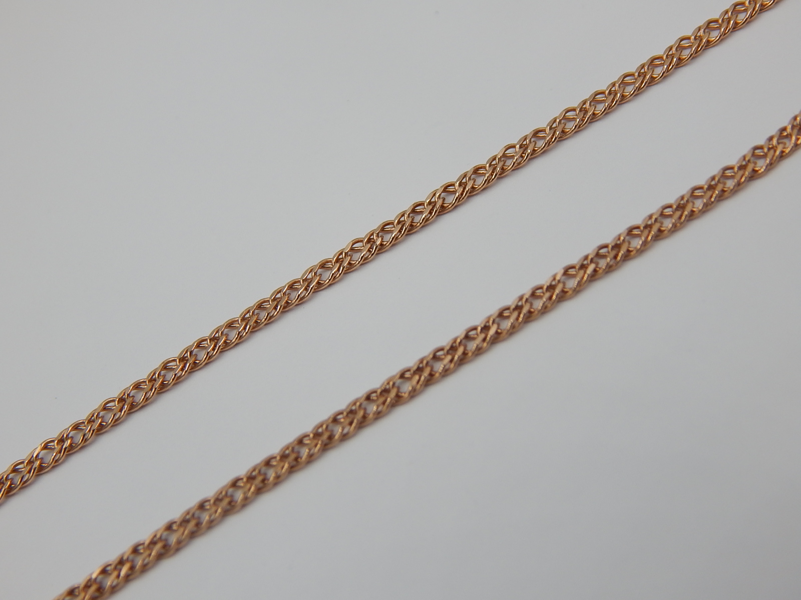 Ланцюжок з червоного золота з плетінням подвійний Ромб (33678770) 1