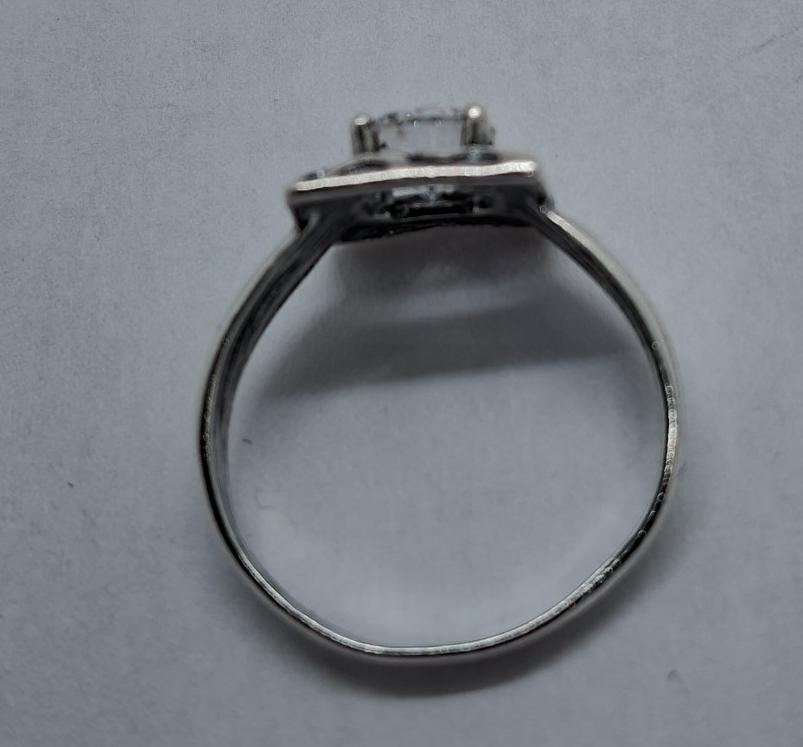 Серебряное кольцо с цирконием (32649027) 2