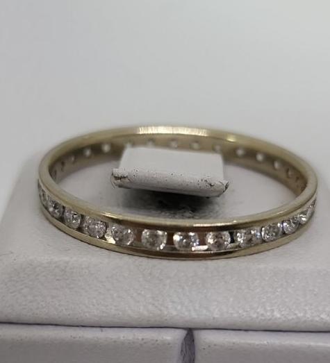 Кольцо из белого золота с цирконием (33753517) 3
