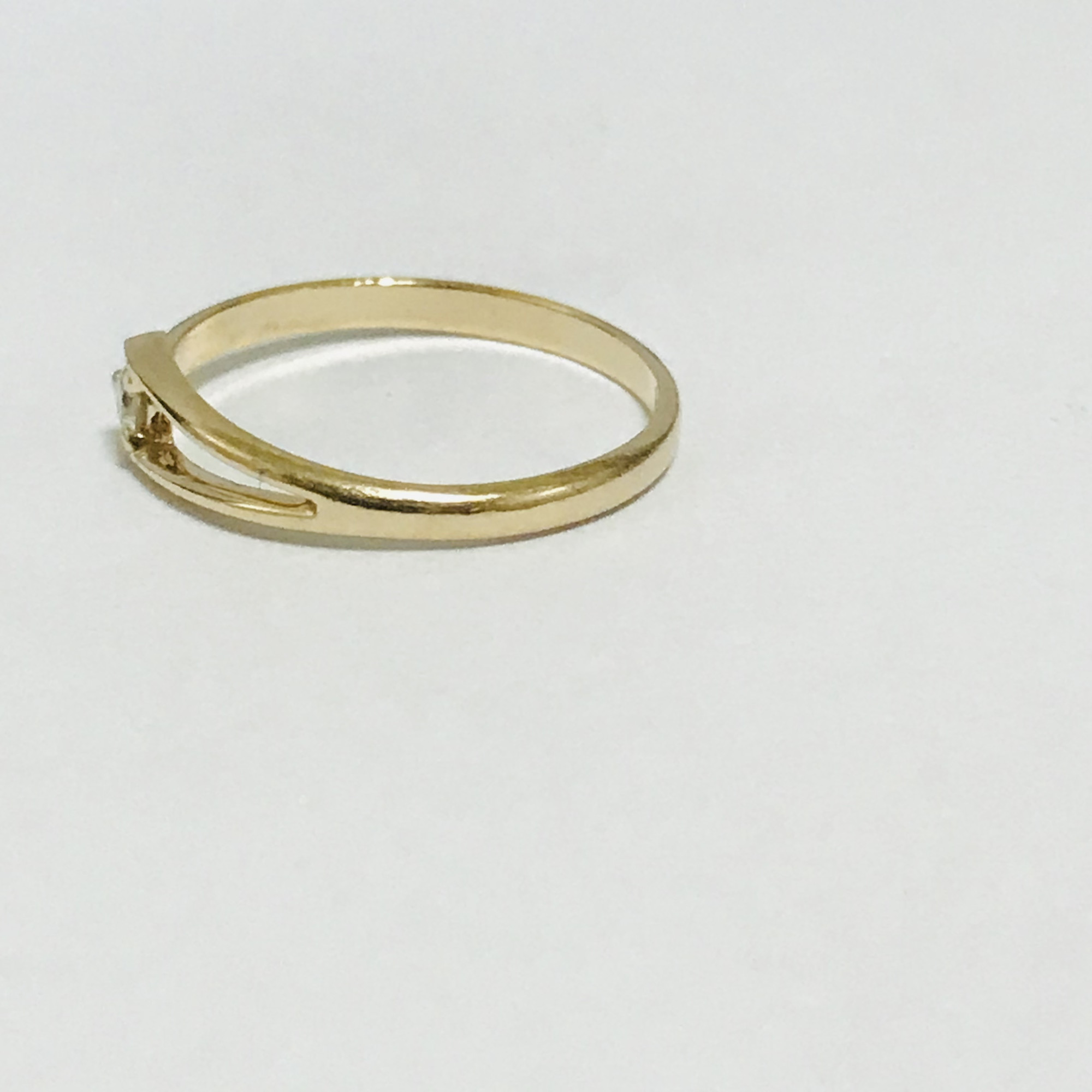 Кольцо из красного золота с цирконием (31379928) 7