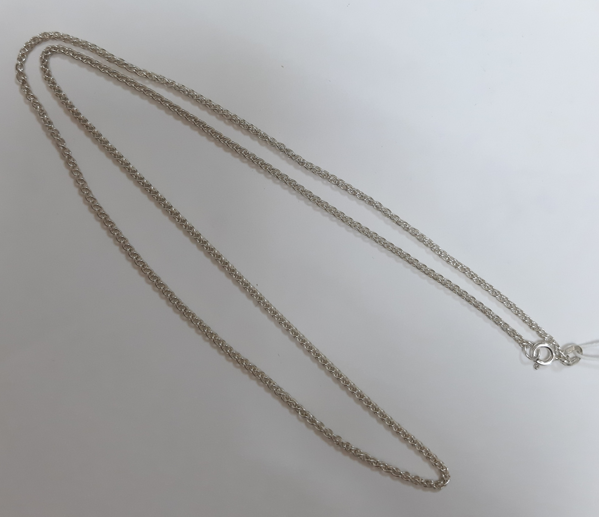 Серебряная цепь с плетением Колосок (30528515) 2