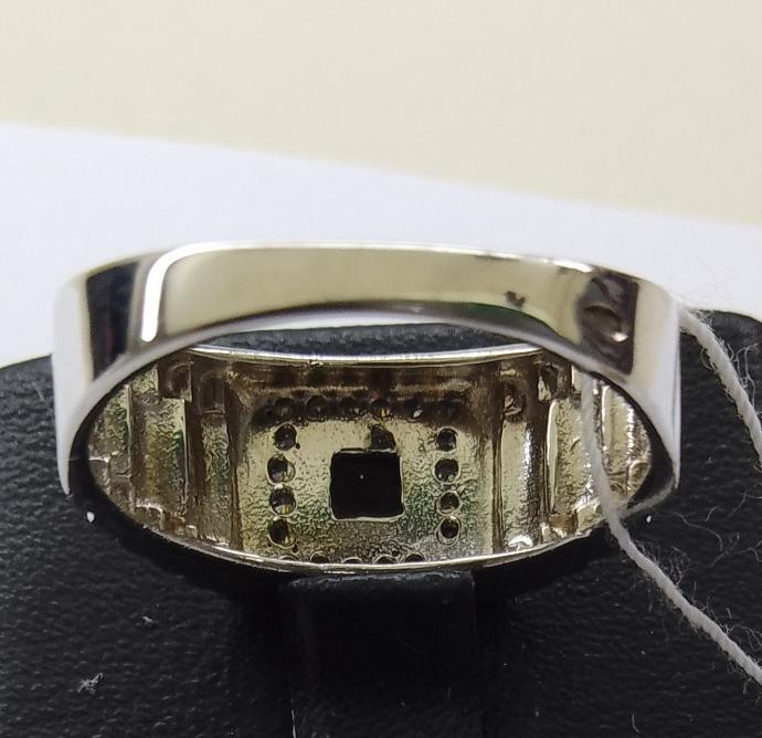 Серебряный перстень с цирконием (29618824) 3