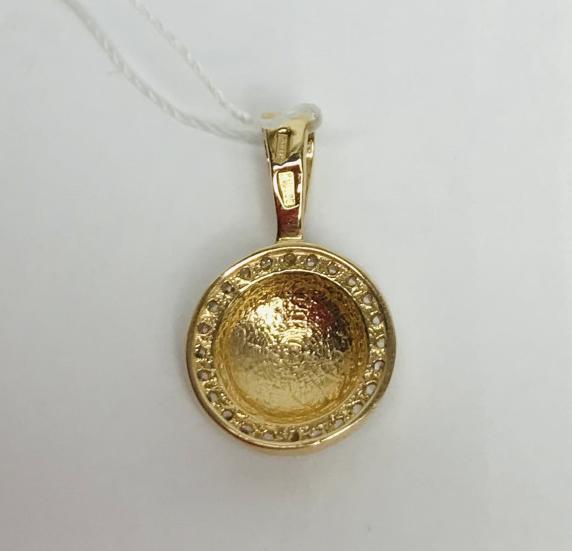 Кулон из красного золота с цирконием (29339104) 1