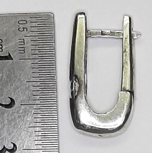 Серебряные серьги с цирконием (28966848) 1