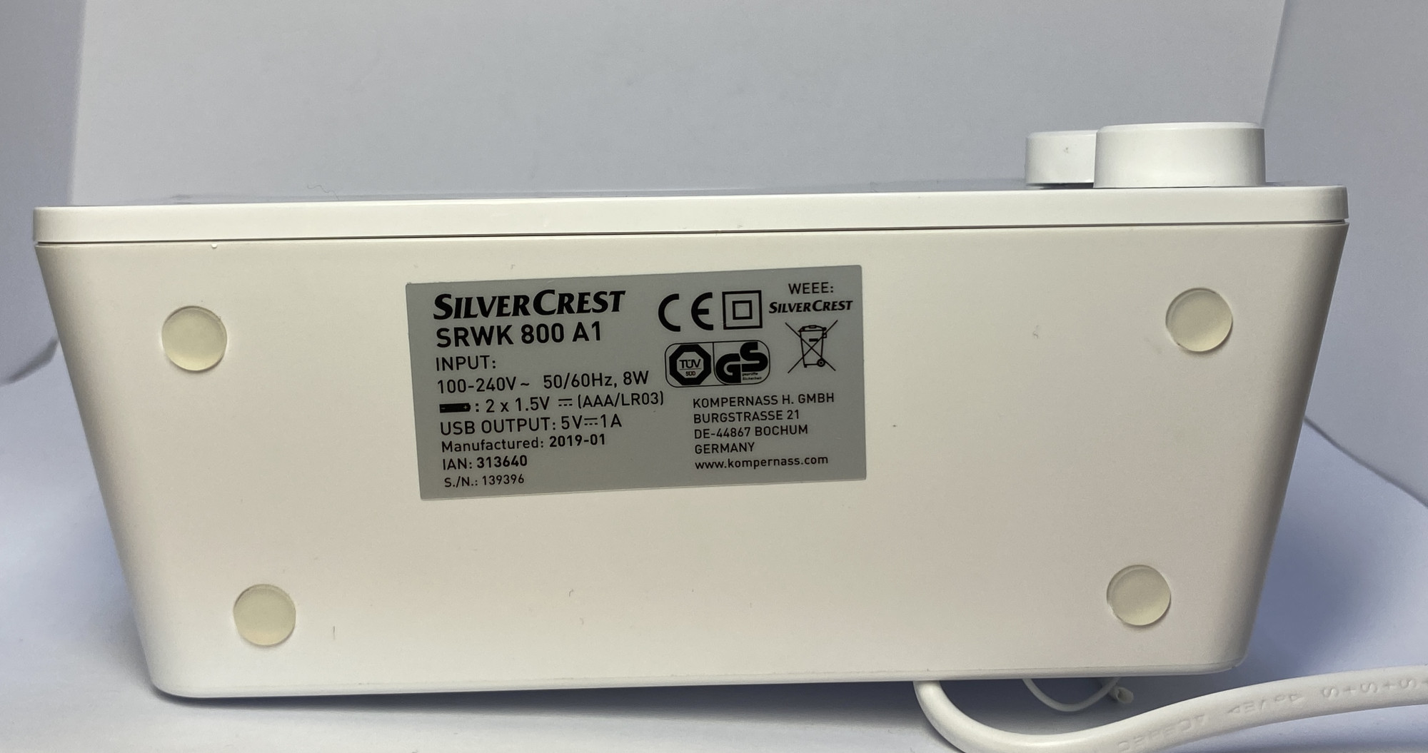 Радиобудильник SilverCrest SRWK 800 A1 3