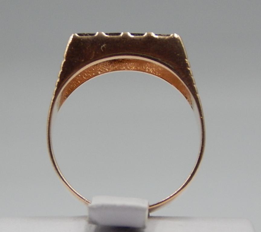 Перстень из желтого и белого золота с цирконием (31761473)  3