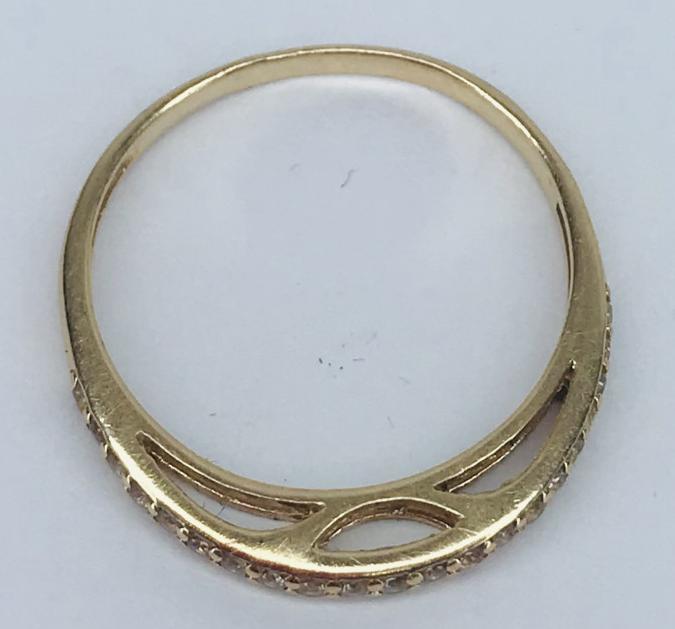 Каблучка з червоного золота з цирконієм (32406882) 3
