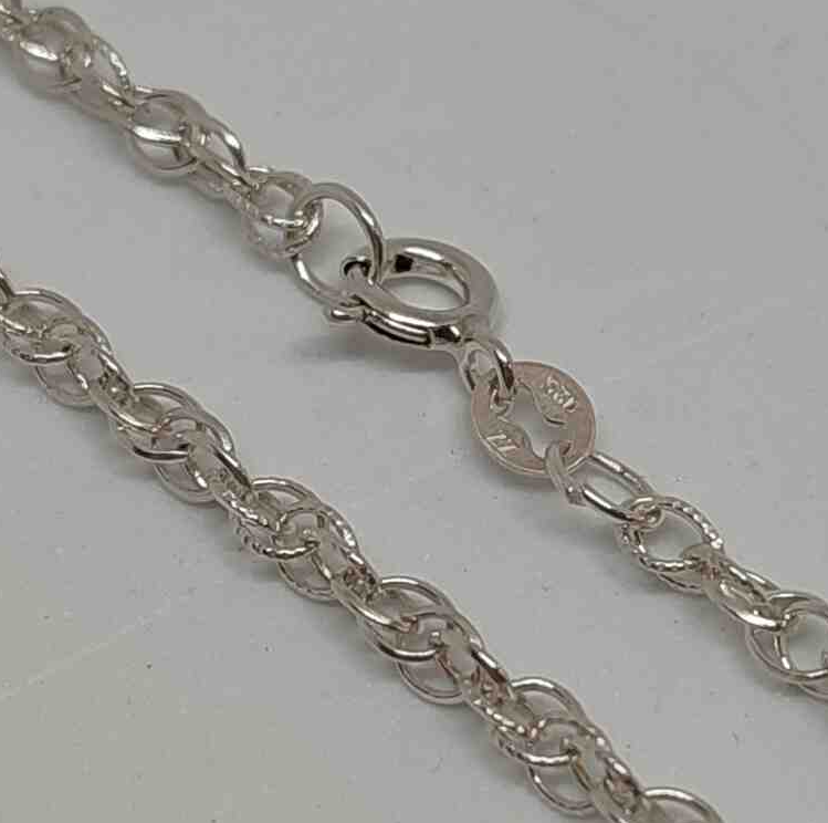 Серебряная цепь с плетением Кордовое (28894207) 0