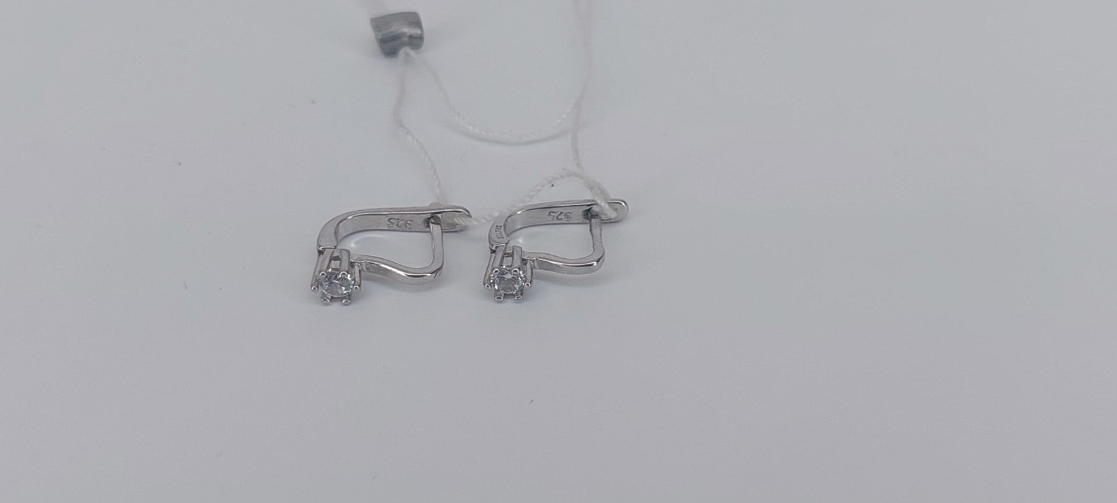 Срібні сережки з цирконієм (30520530) 4