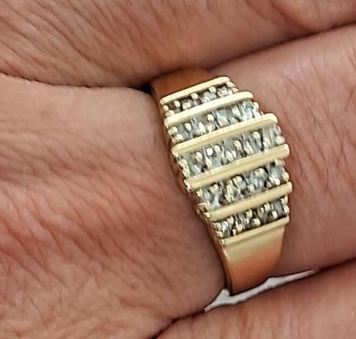 Кольцо из желтого золота с бриллиантом (-ми) (32446195)  9