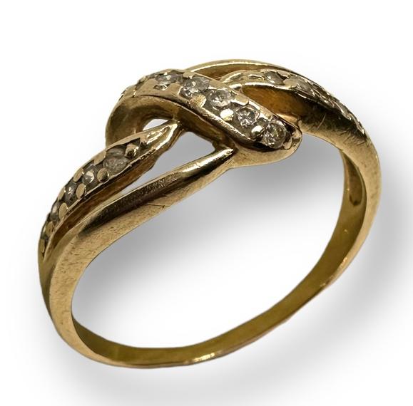 Кольцо из красного золота с цирконием (29715800) 0