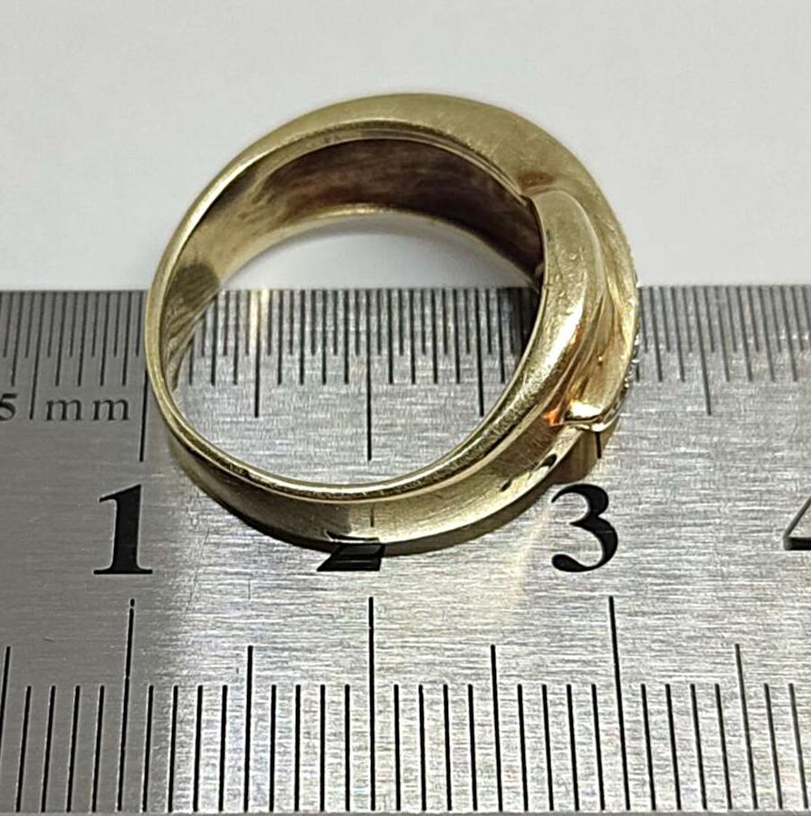Кольцо из желтого и белого золота с бриллиантом (-ми) (32830327) 7