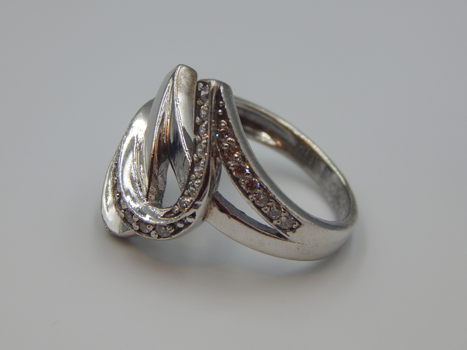 Серебряное кольцо с цирконием (33445481) 5