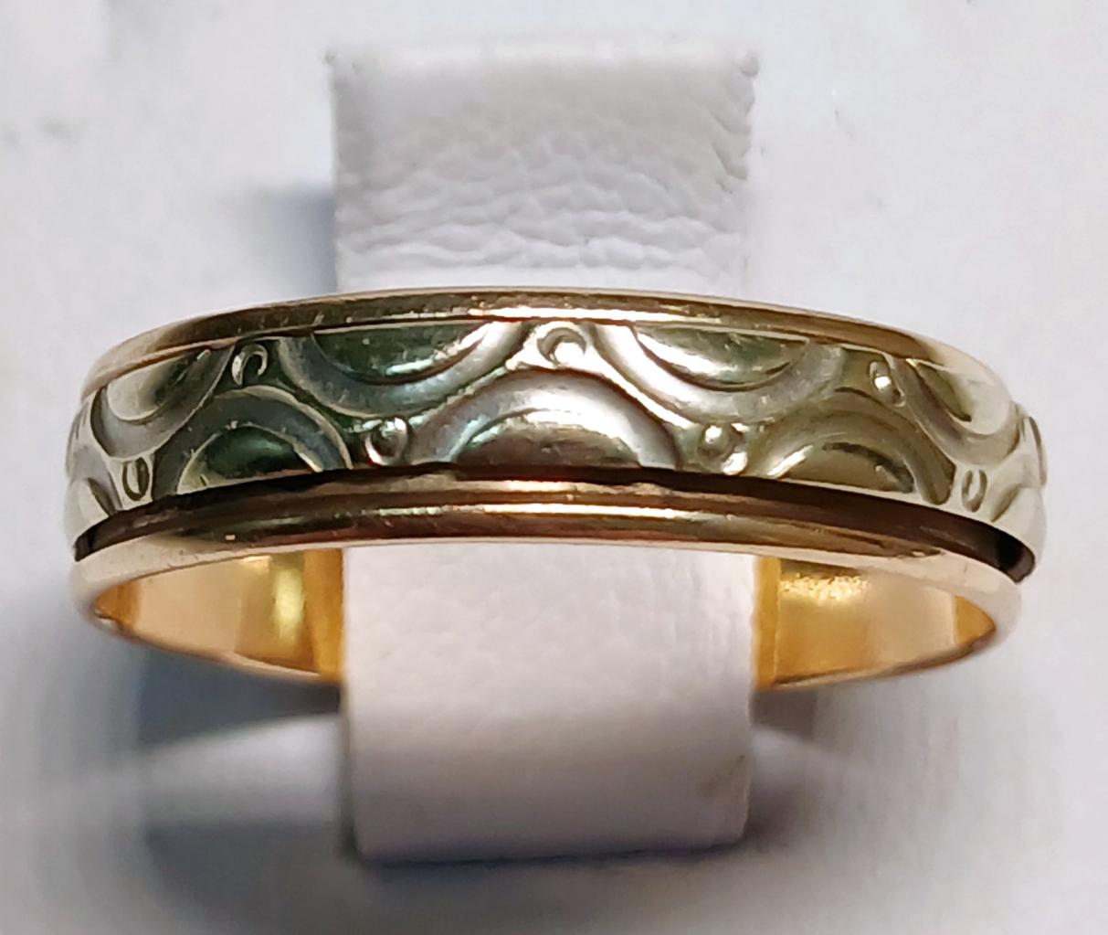 Обручальное кольцо из красного и белого золота (33823152)  0