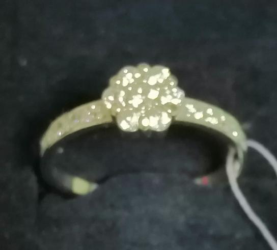 Серебряное кольцо с цирконием (28130701) 1