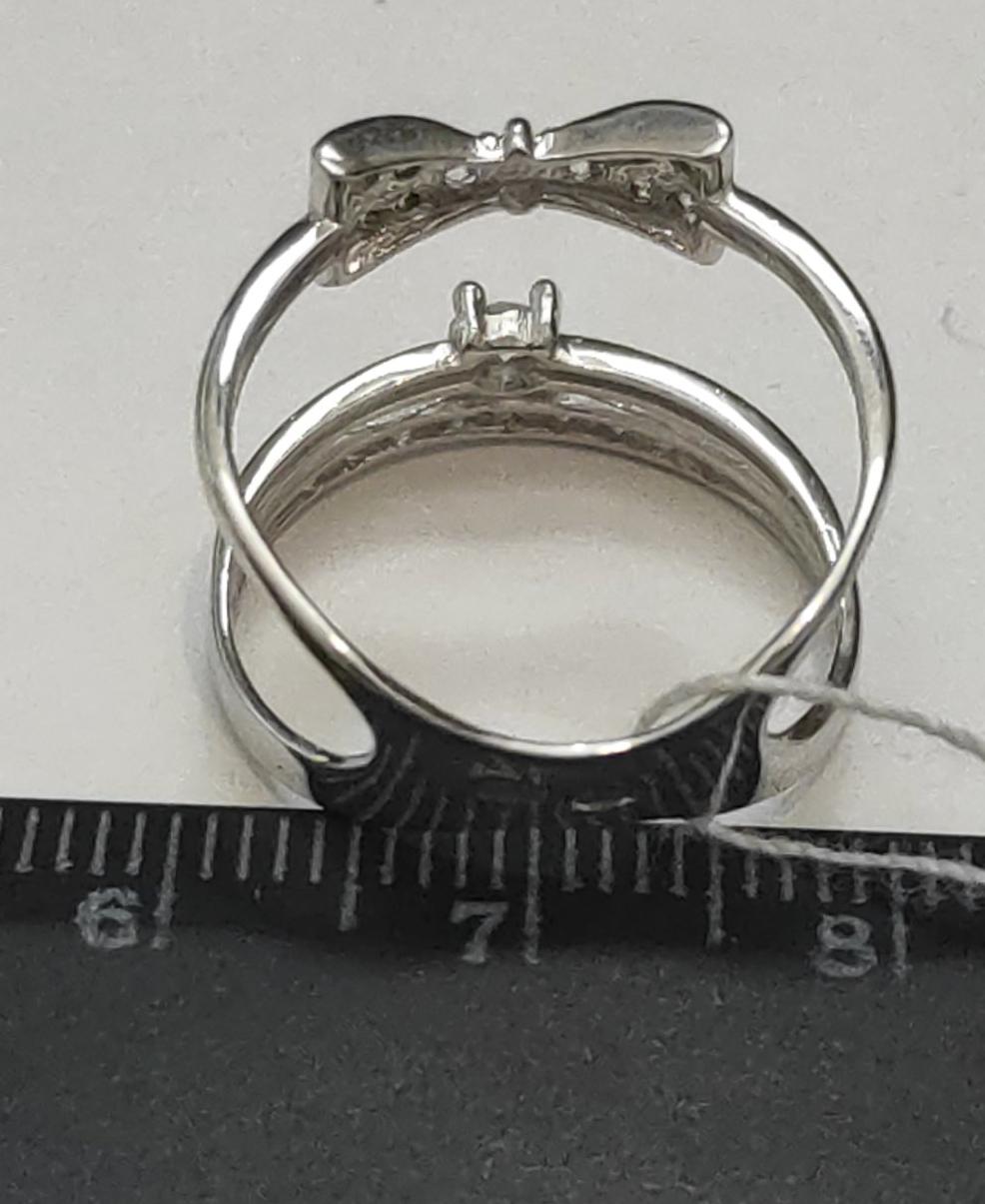 Серебряное кольцо с цирконием (29883402) 6
