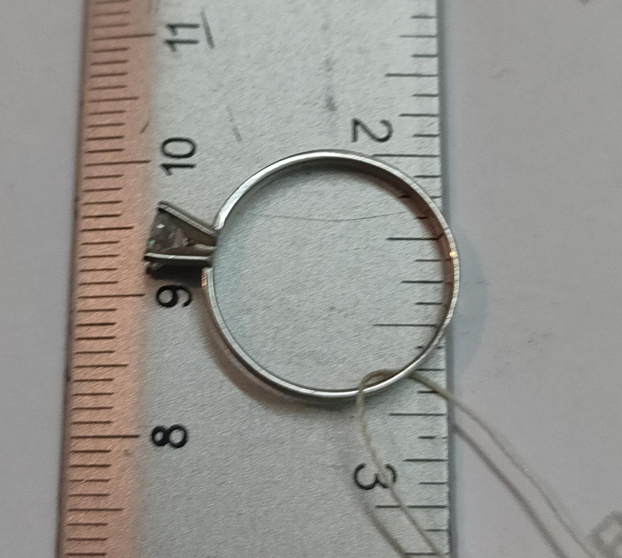 Серебряное кольцо с цирконием (30513455) 2