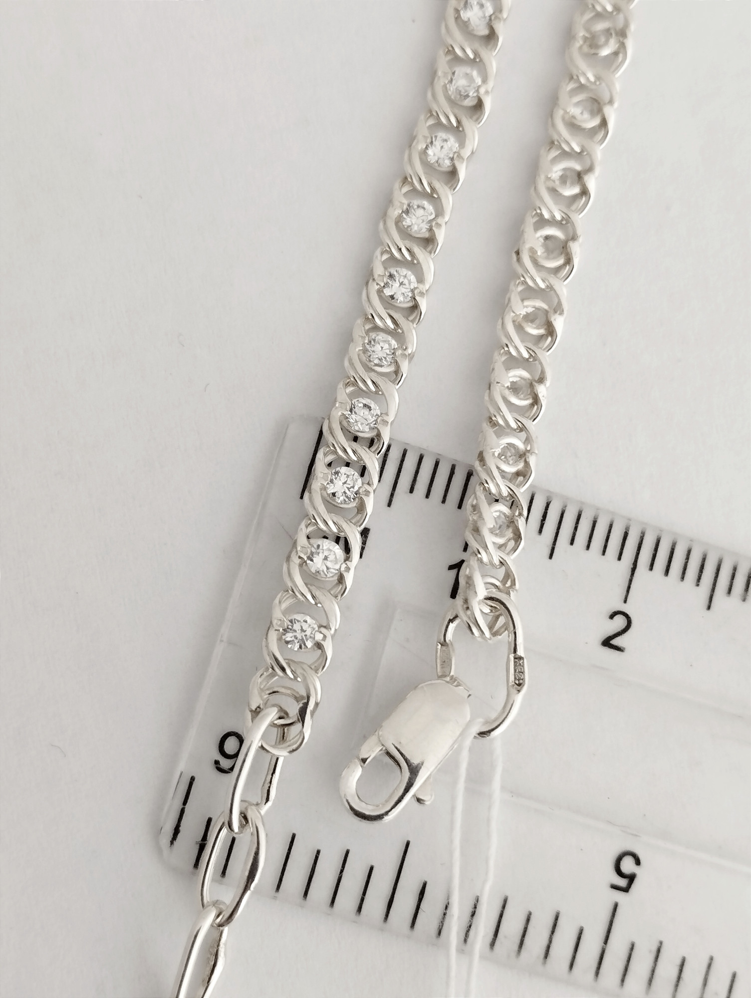 Срібний браслет із цирконієм (33539939) 1