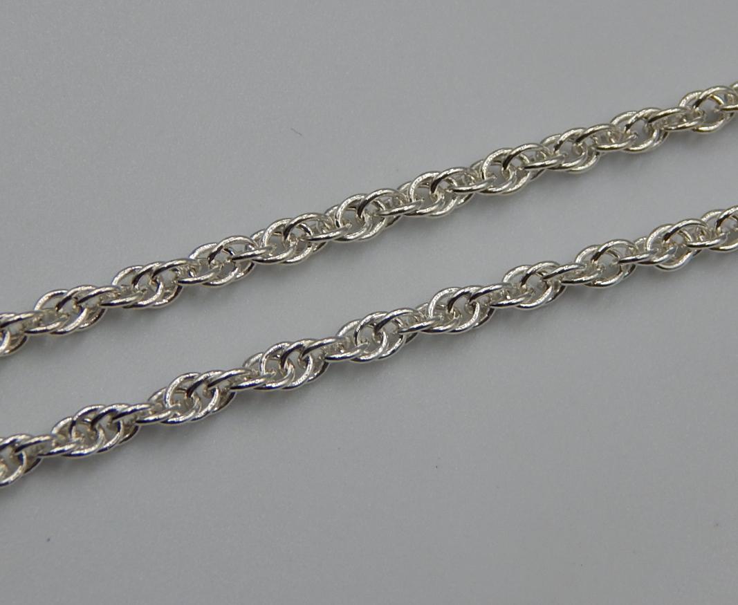 Срібний ланцюг з плетінням Кордове (32278113) 0