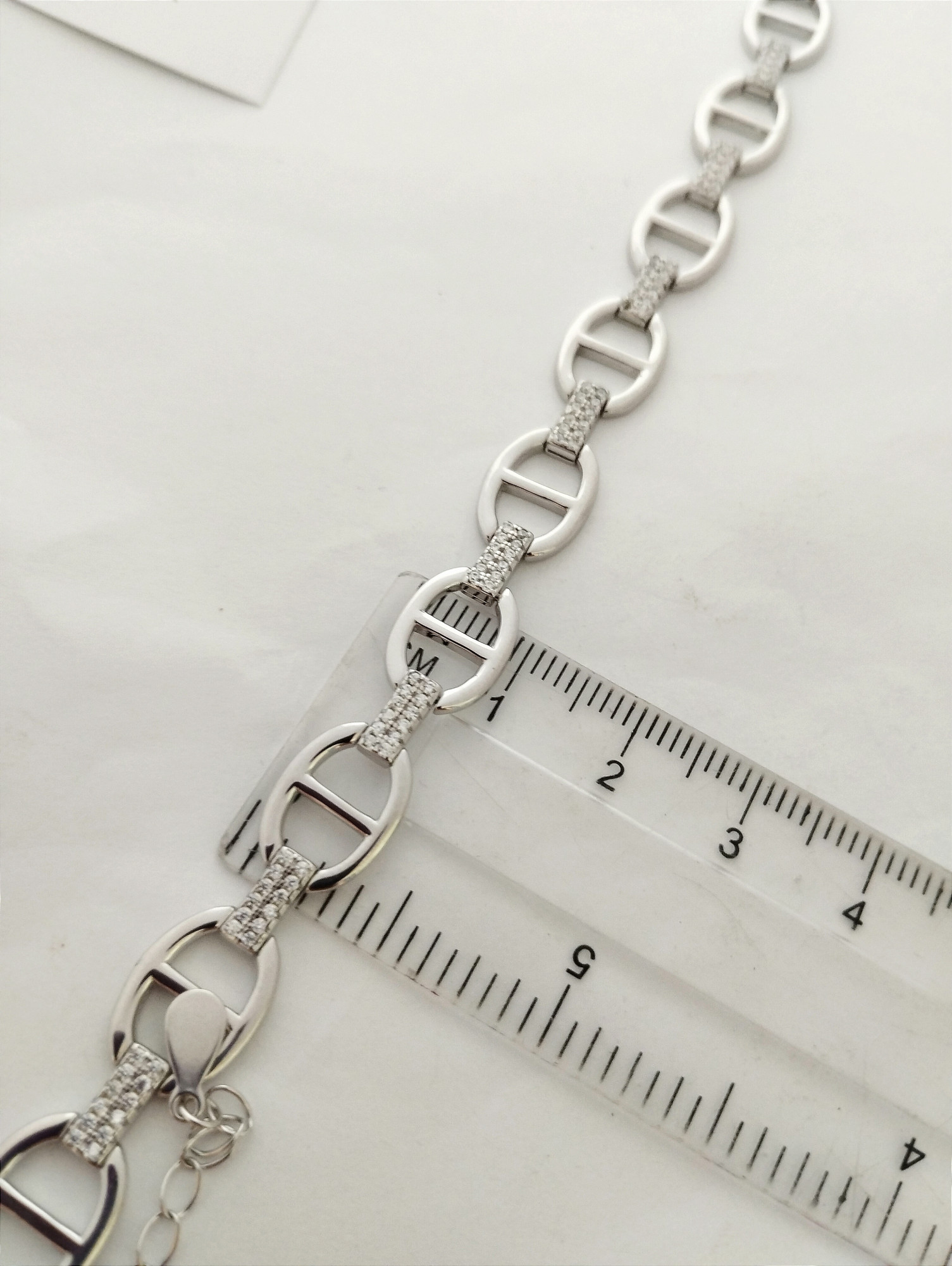 Срібний браслет із цирконієм (31955852) 4