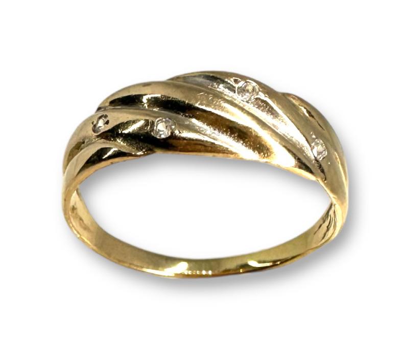 Кольцо из красного золота с цирконием (31292260) 1