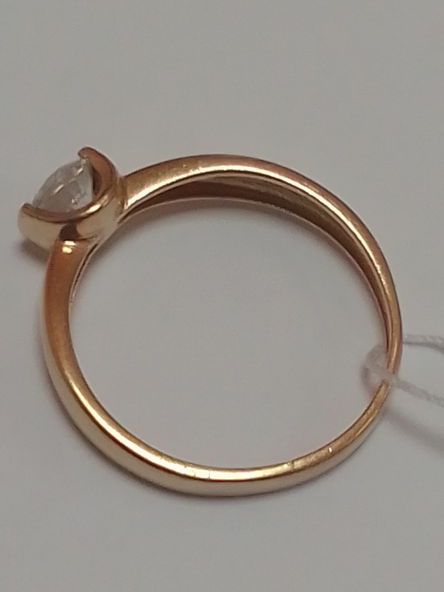 Кольцо из красного золота с цирконием (32904542) 1