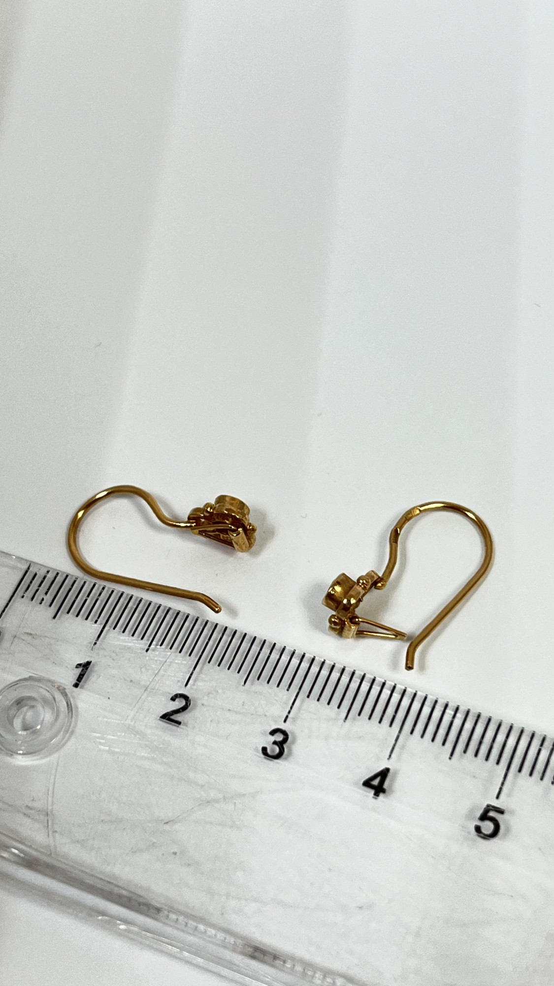 Сережки з червоного золота з цирконієм (33811091) 2