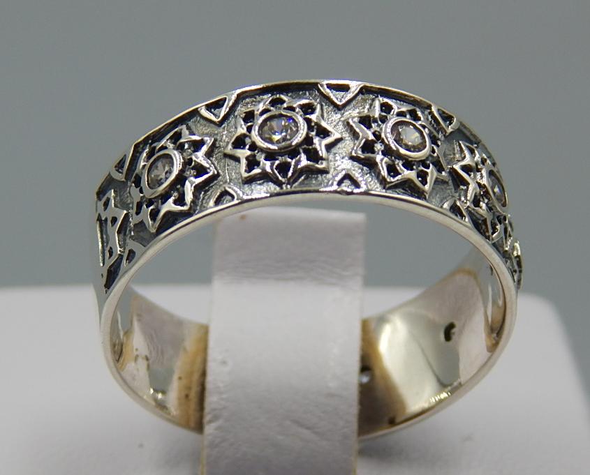 Серебряное кольцо с цирконием (31788912) 2