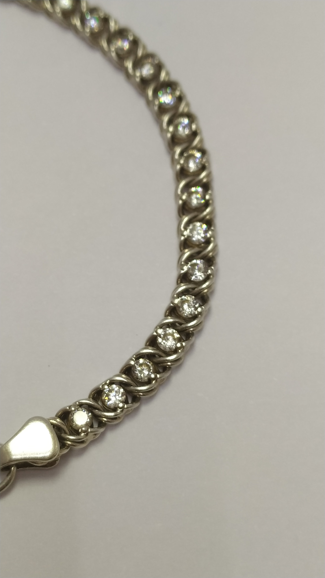 Срібний браслет з цирконієм (33698366) 1
