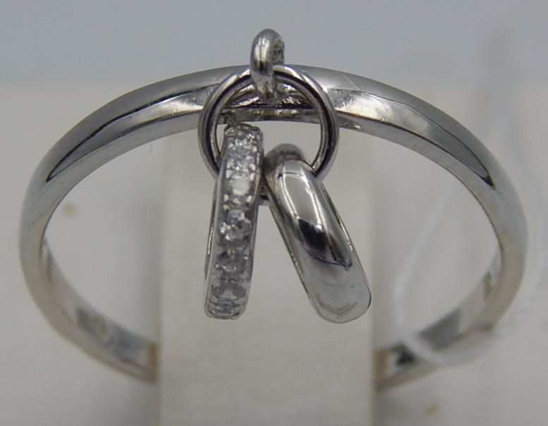 Серебряное кольцо с цирконием (28179427) 0