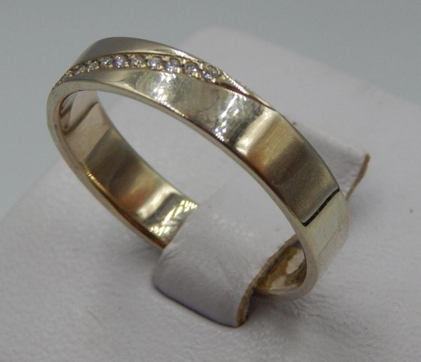 Кольцо из белого золота с бриллиантом (-ми) (32199481) 2