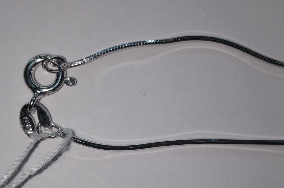 Срібний ланцюг з плетінням Снейк (29518552) 0