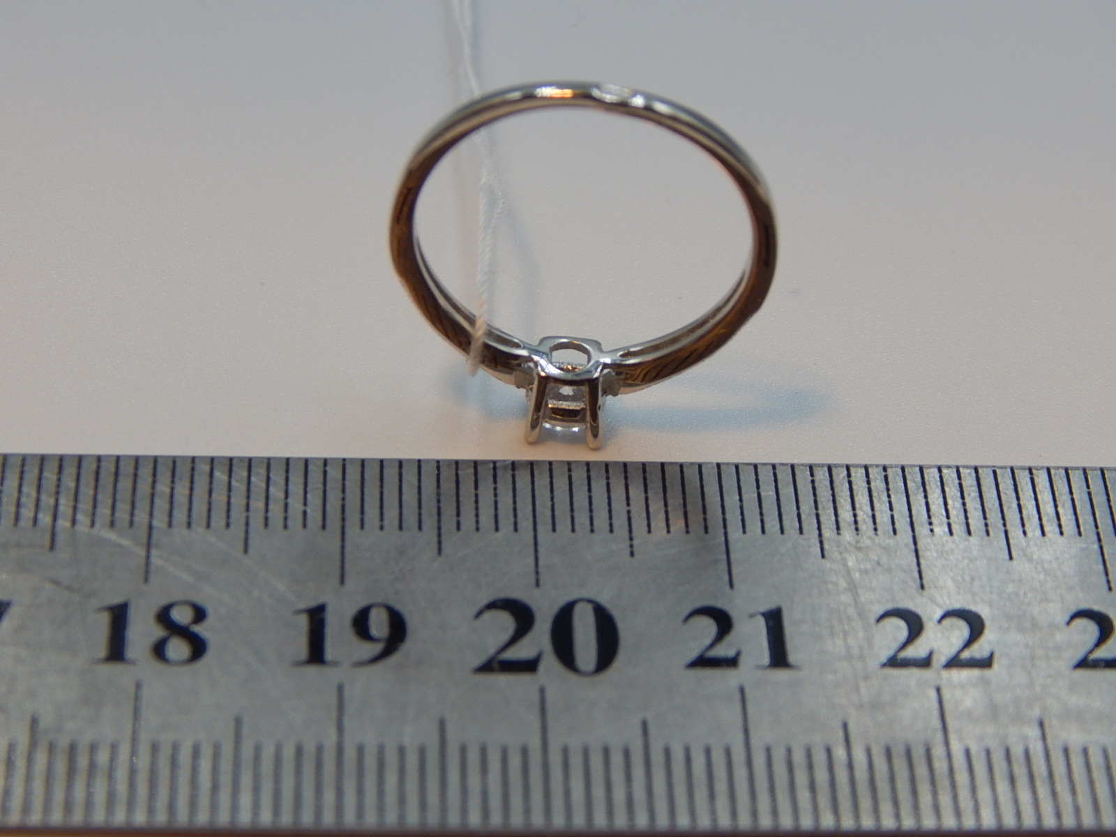 Серебряное кольцо с цирконием (30492939) 2