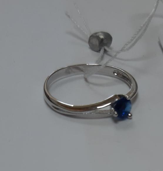 Серебряное кольцо с цирконием (29073705) 5