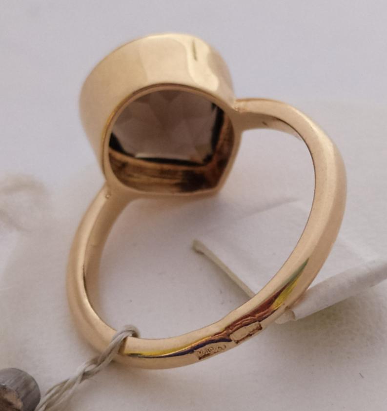 Кольцо из красного золота с раухтопазом (32224975) 2