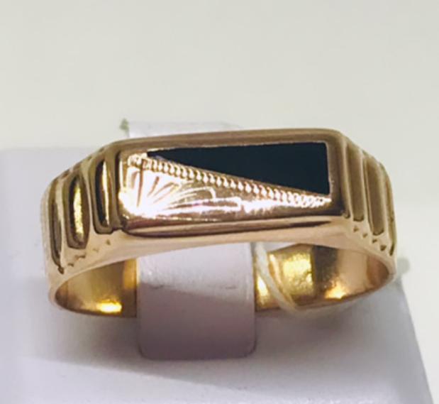 Перстень із червоного золота з емаллю (28788252) 0