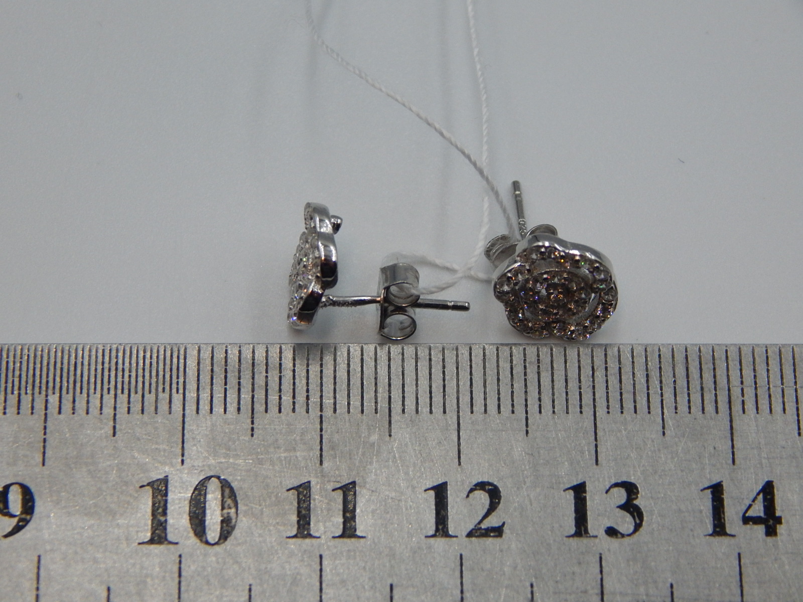 Серебряные серьги с цирконием (33006630) 5