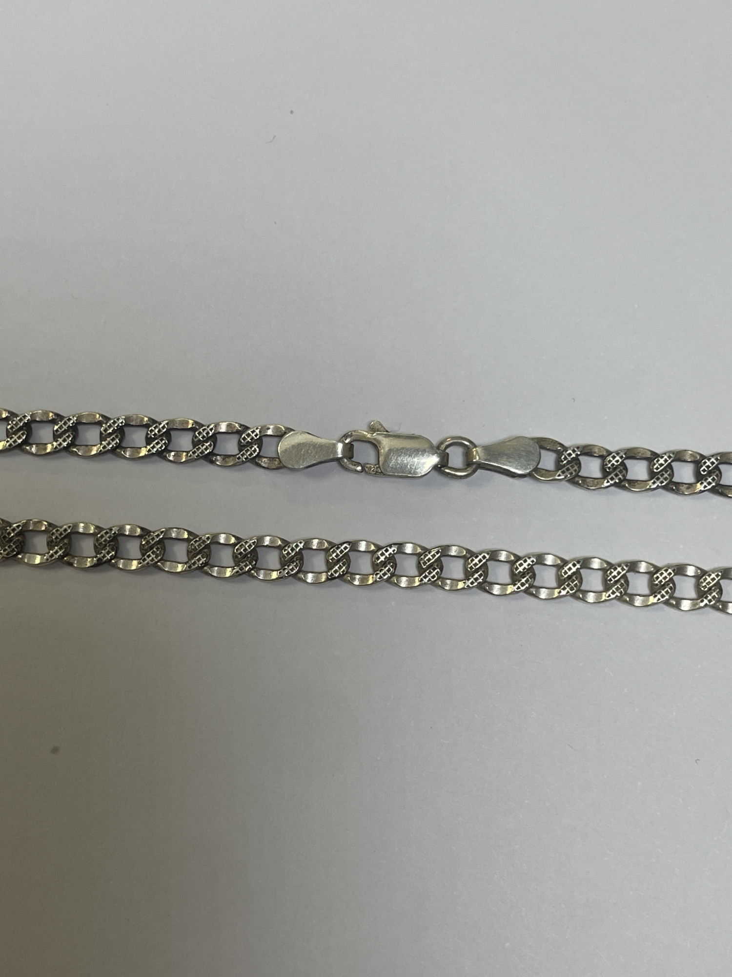Серебряная цепь с плетением Панцирное (33633256) 1