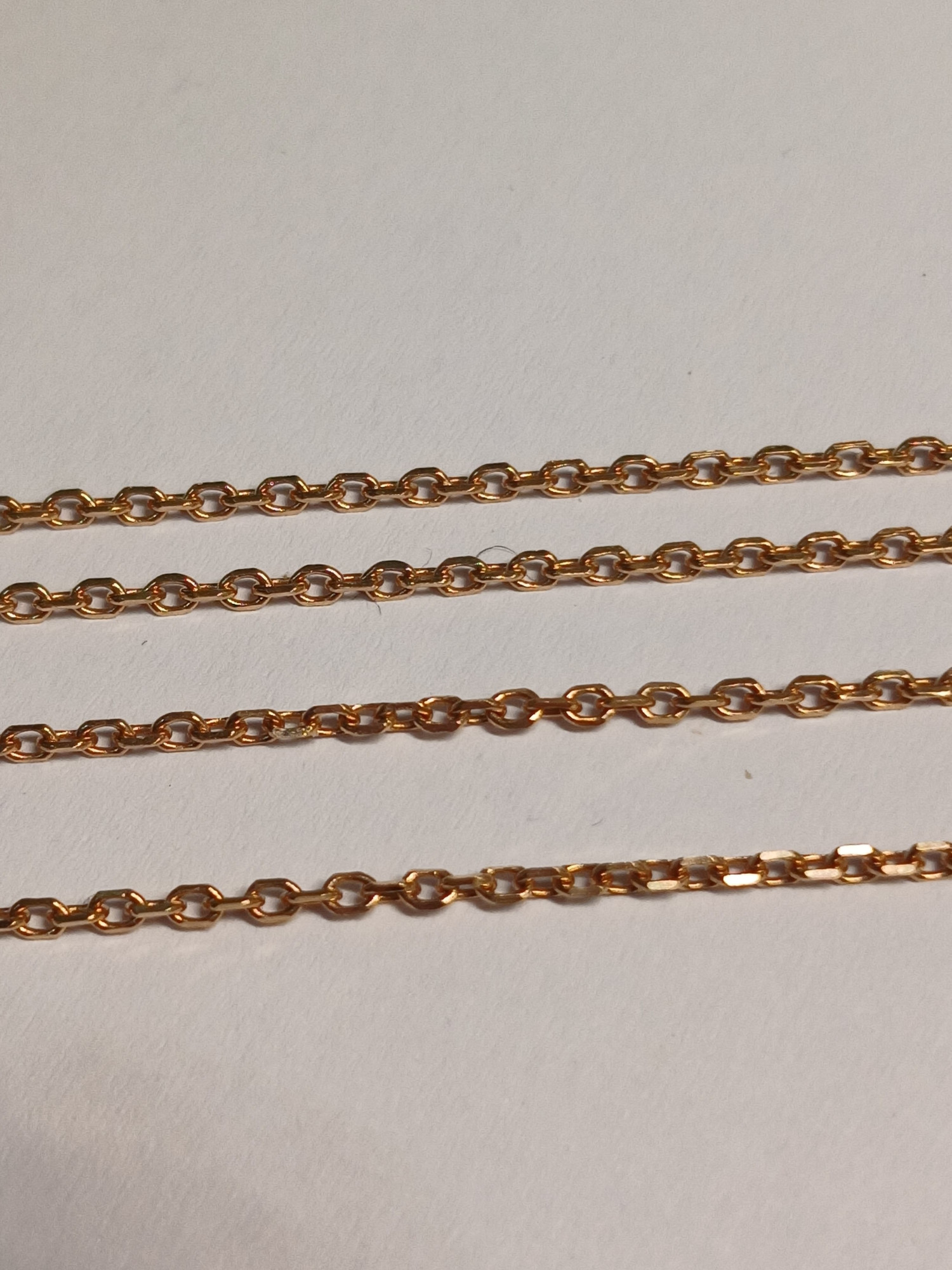 Ланцюжок з червоного золота з плетінням Якірне (32444027) 3