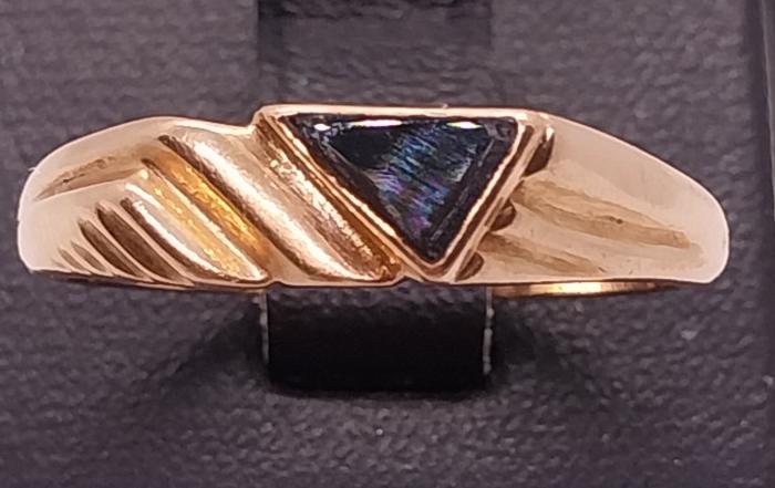 Перстень из красного золота с эмалью (32629033) 0
