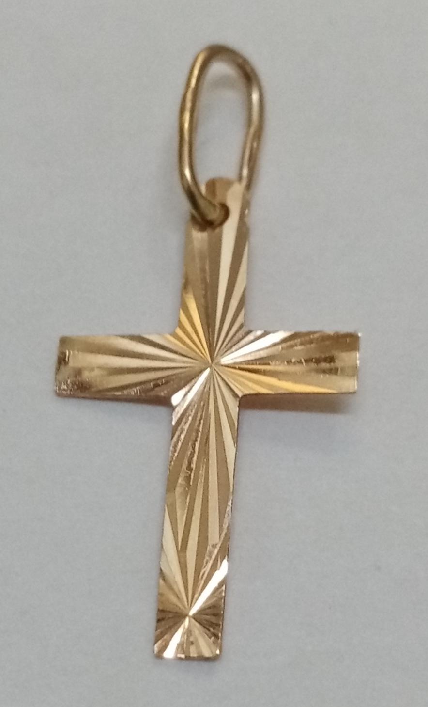 Подвес-крест из красного золота (32589309) 0