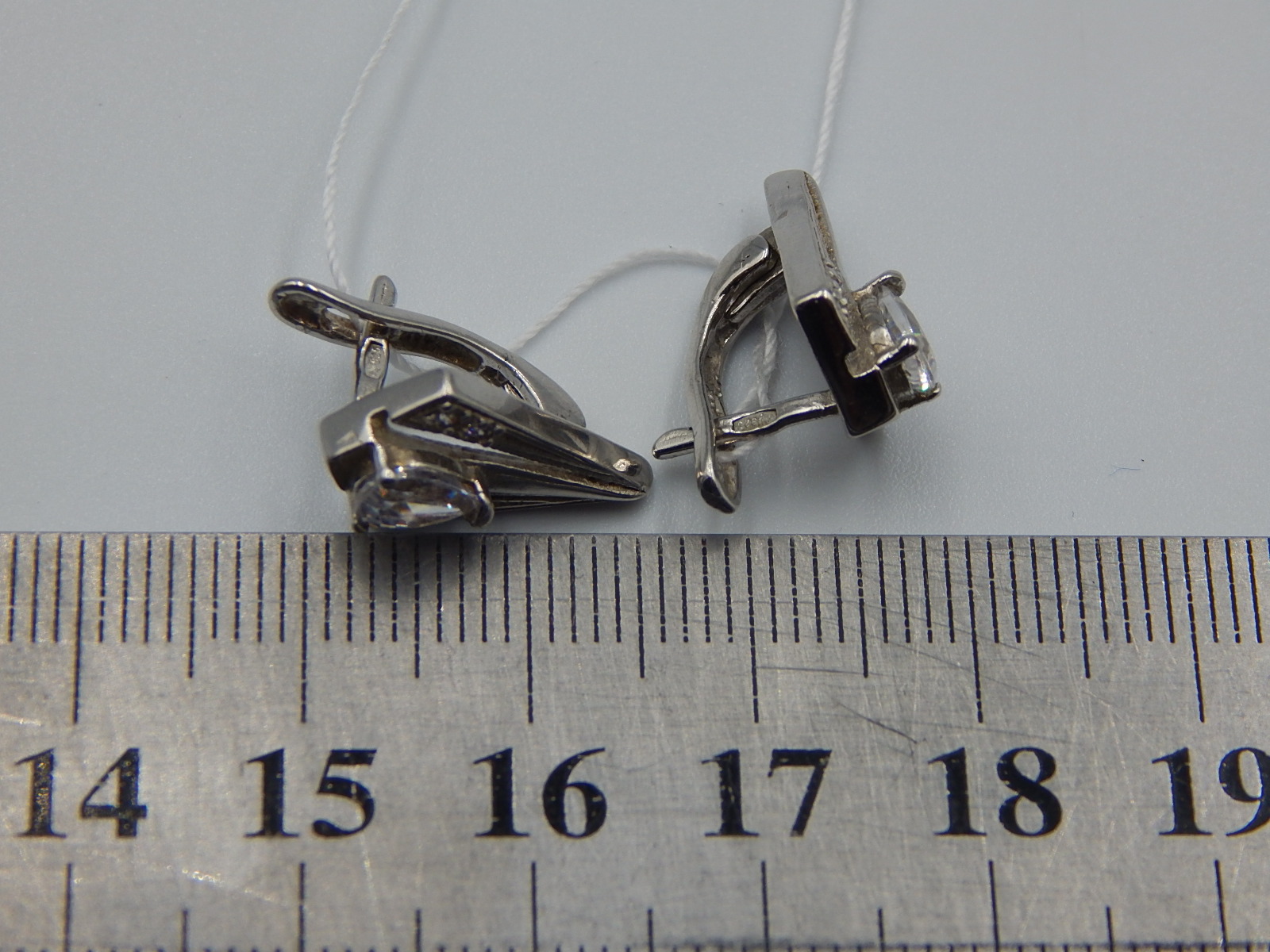 Срібні сережки з цирконієм (33034454) 4
