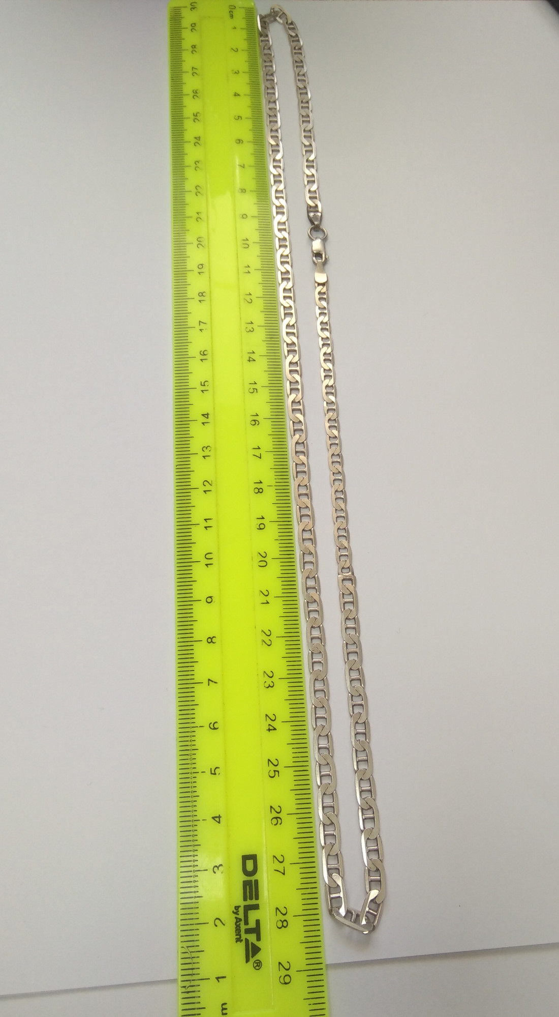 Серебряная цепь с плетением морское якорное (33832400) 1