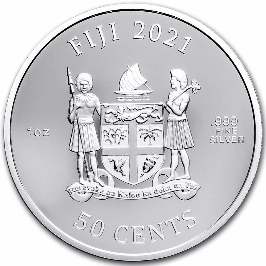 Серебряная монета 1oz Уличный Боец II: Вега 50 центов 2021 Фиджи (29128321) 6