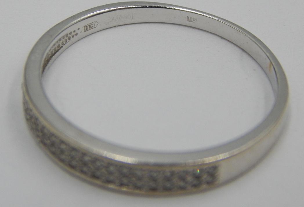 Кольцо из белого золота с бриллиантом (-ми) (30721100) 3